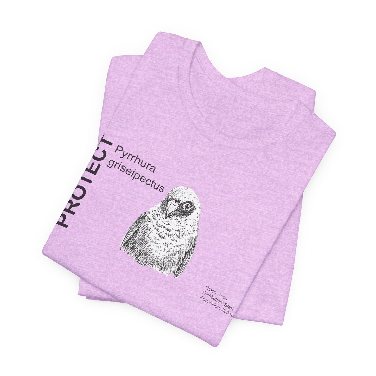 Wildlife Protection Tee - Pyrrhura griseipectus