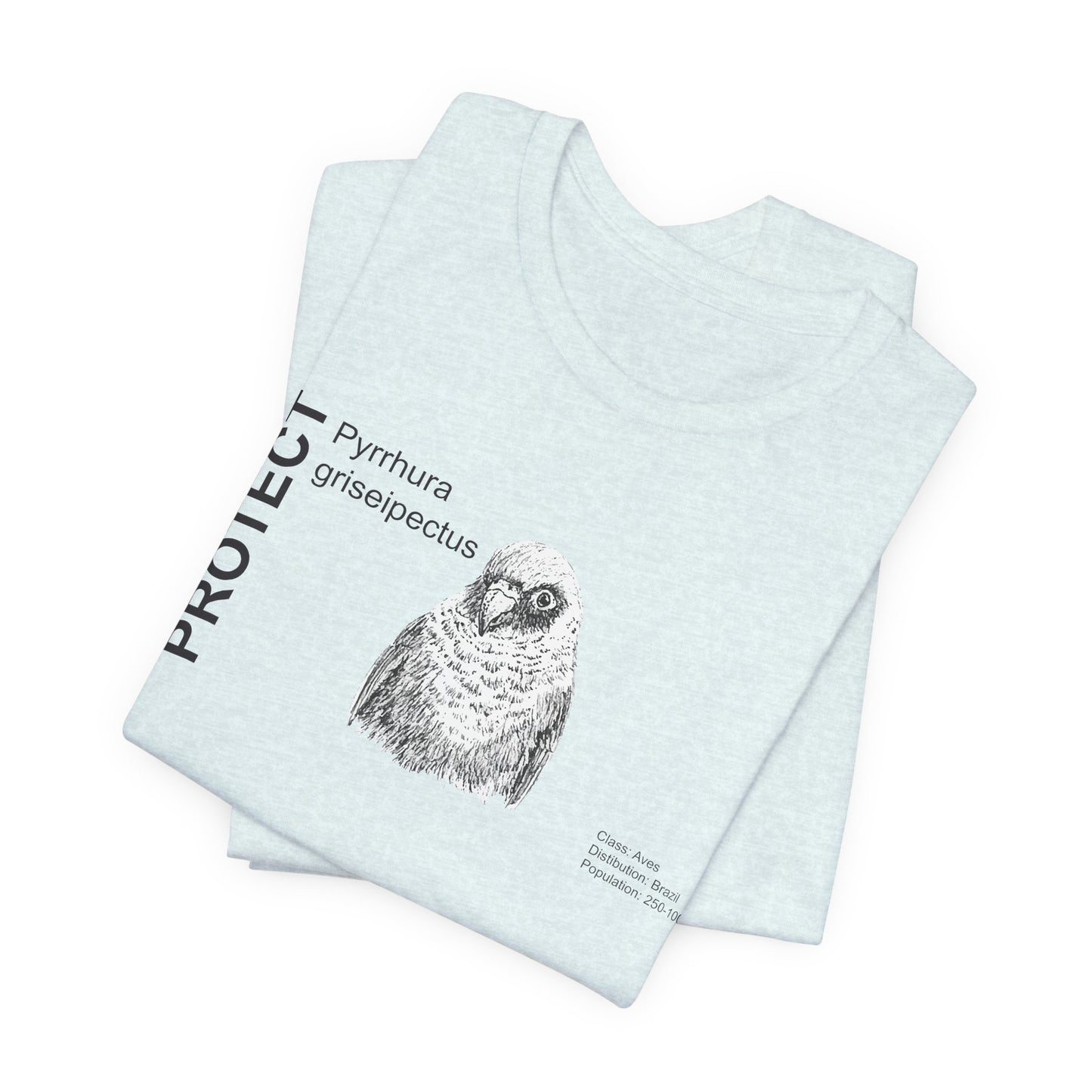 Wildlife Protection Tee - Pyrrhura griseipectus