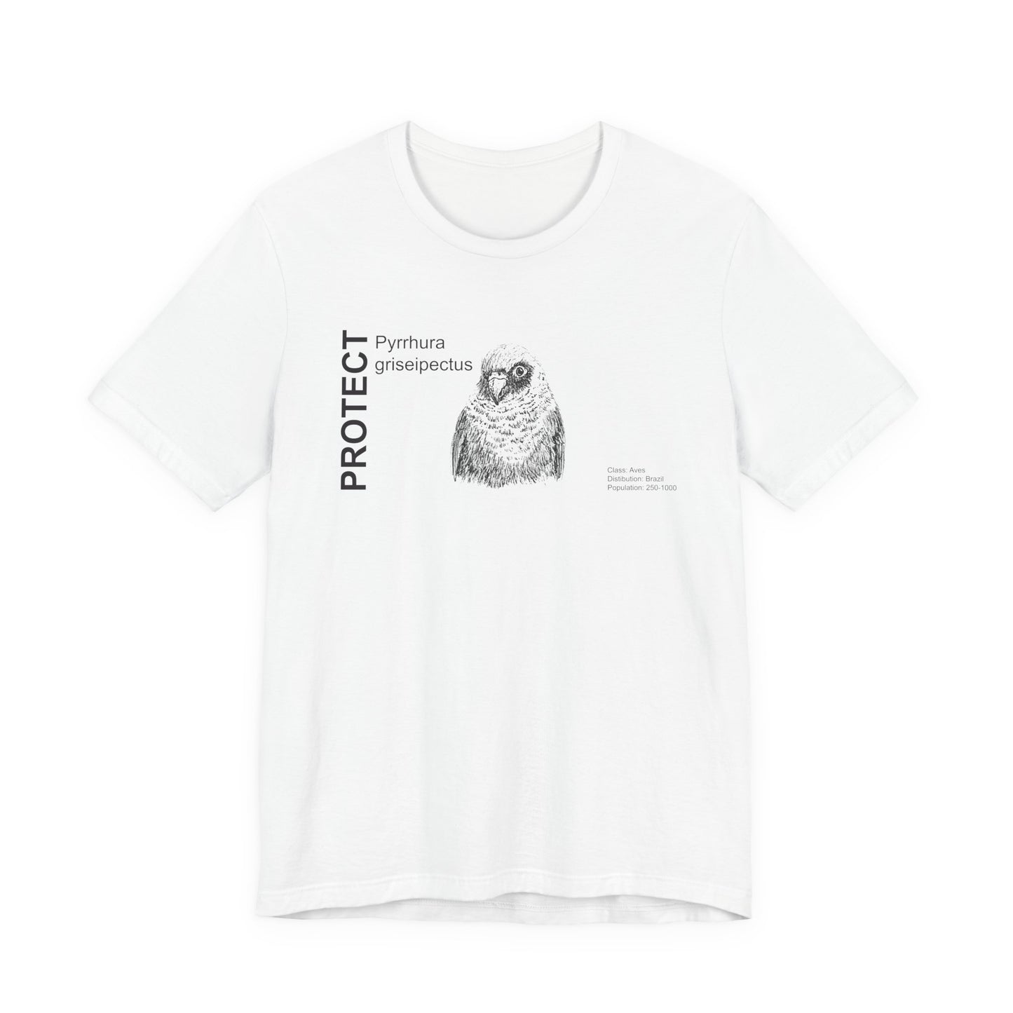Wildlife Protection Tee - Pyrrhura griseipectus