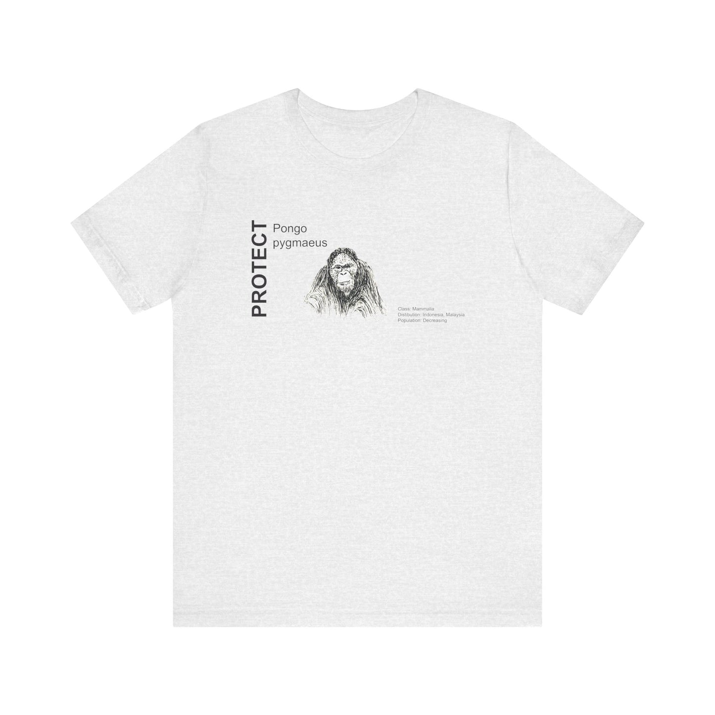 Wildlife Protection Tee - Pongo pygmaeus