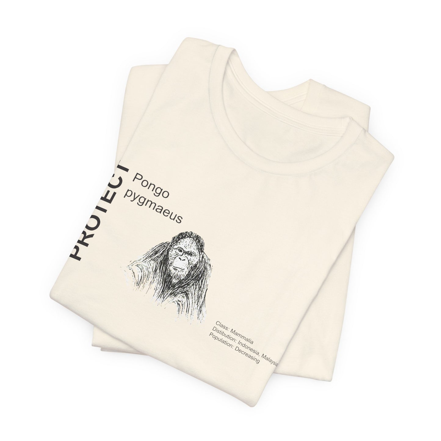 Wildlife Protection Tee - Pongo pygmaeus