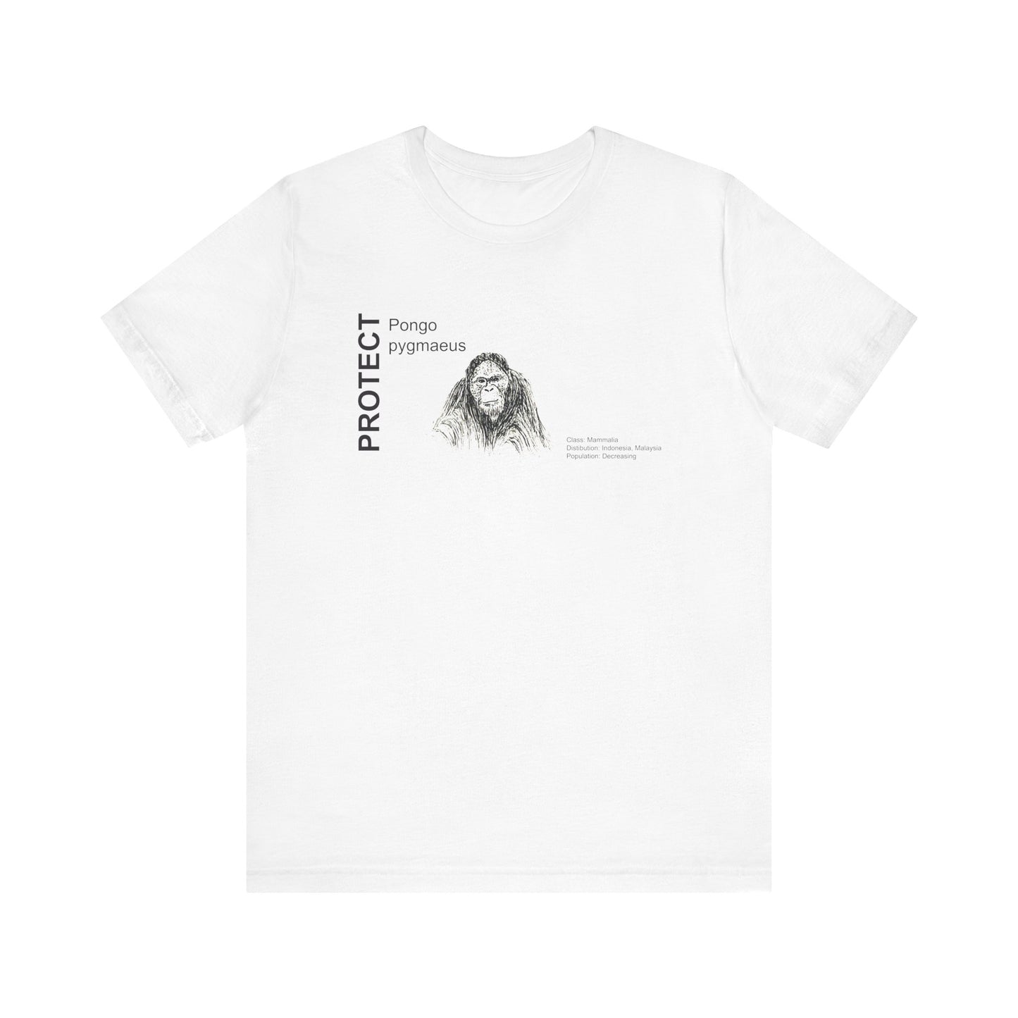 Wildlife Protection Tee - Pongo pygmaeus