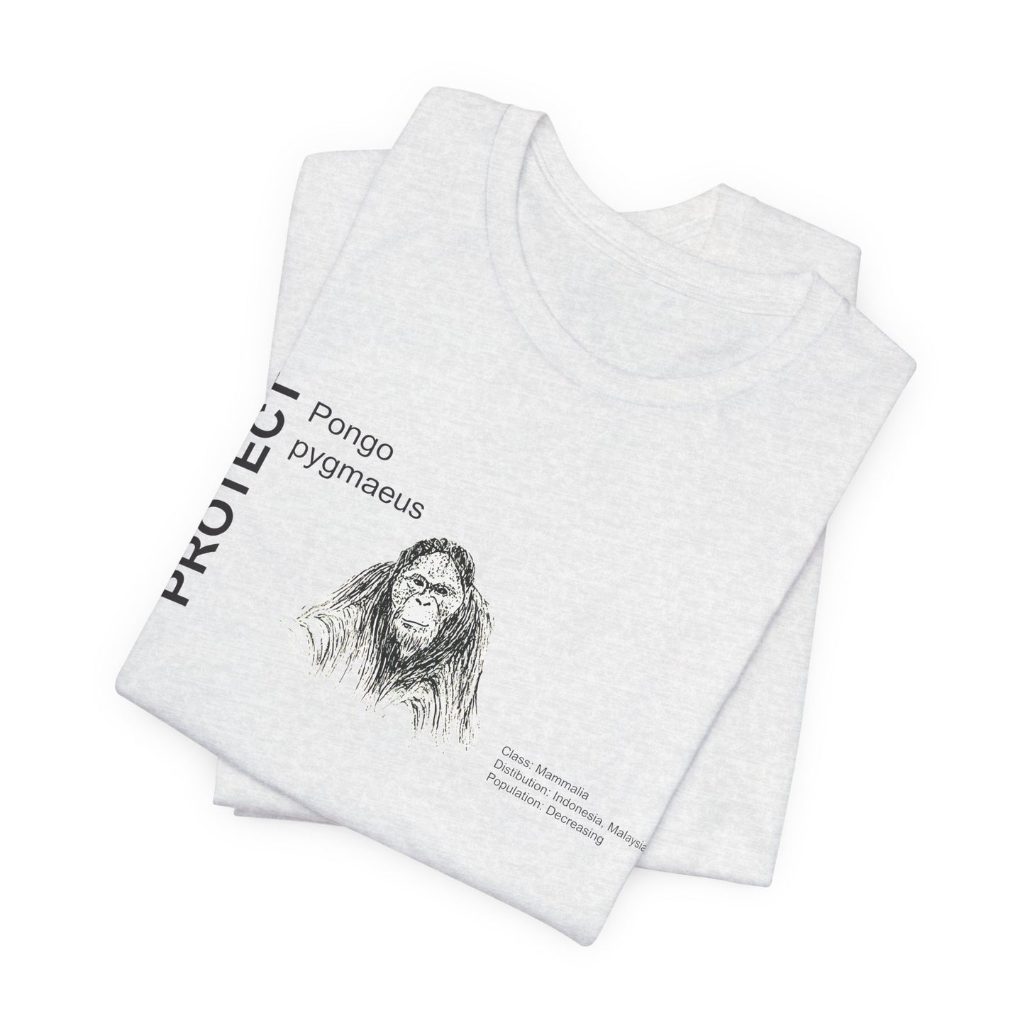 Wildlife Protection Tee - Pongo pygmaeus