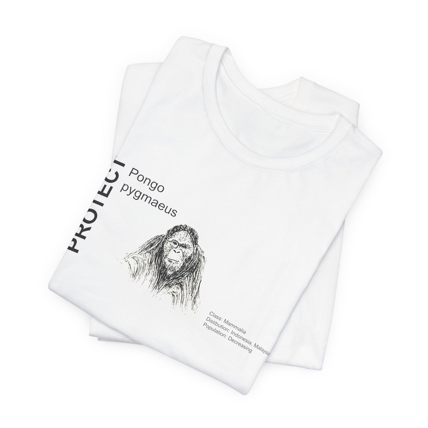 Wildlife Protection Tee - Pongo pygmaeus
