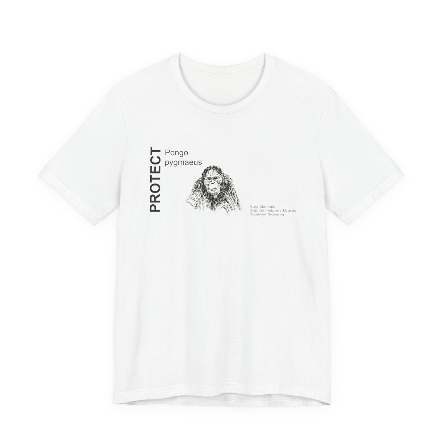Wildlife Protection Tee - Pongo pygmaeus